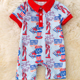 Route 66 Patriotic Romper