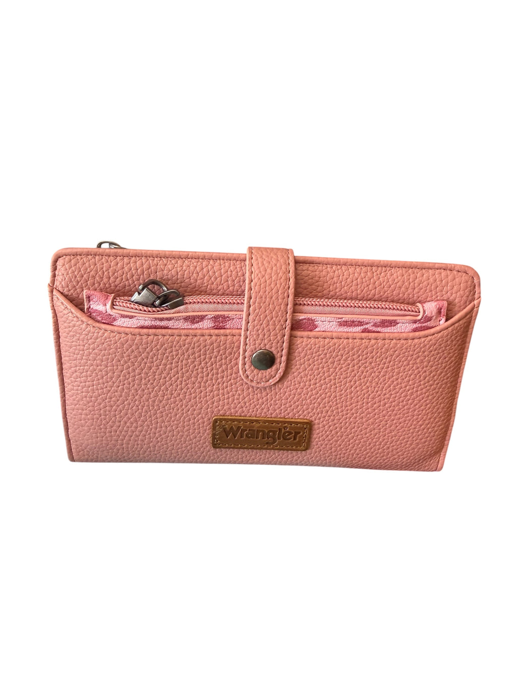 Wrangler Western Bi-Fold RFID Wallet/Wristlet with Detachable Pouch