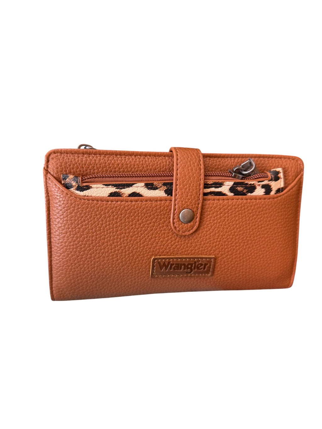 Wrangler Western Bi-Fold RFID Wallet/Wristlet with Detachable Pouch