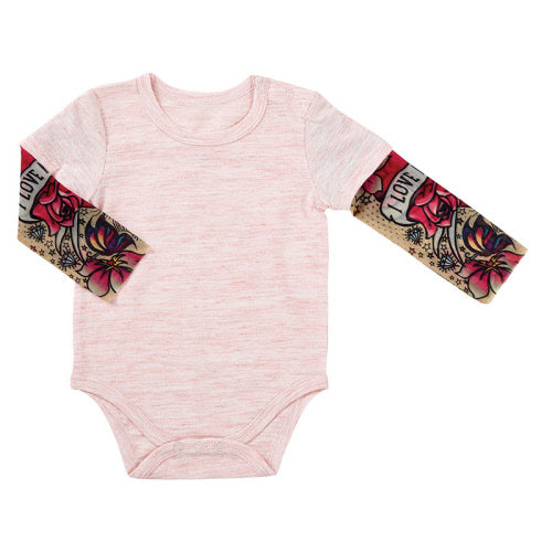 Tattoo Snapshirt Pink 6-12 Mo