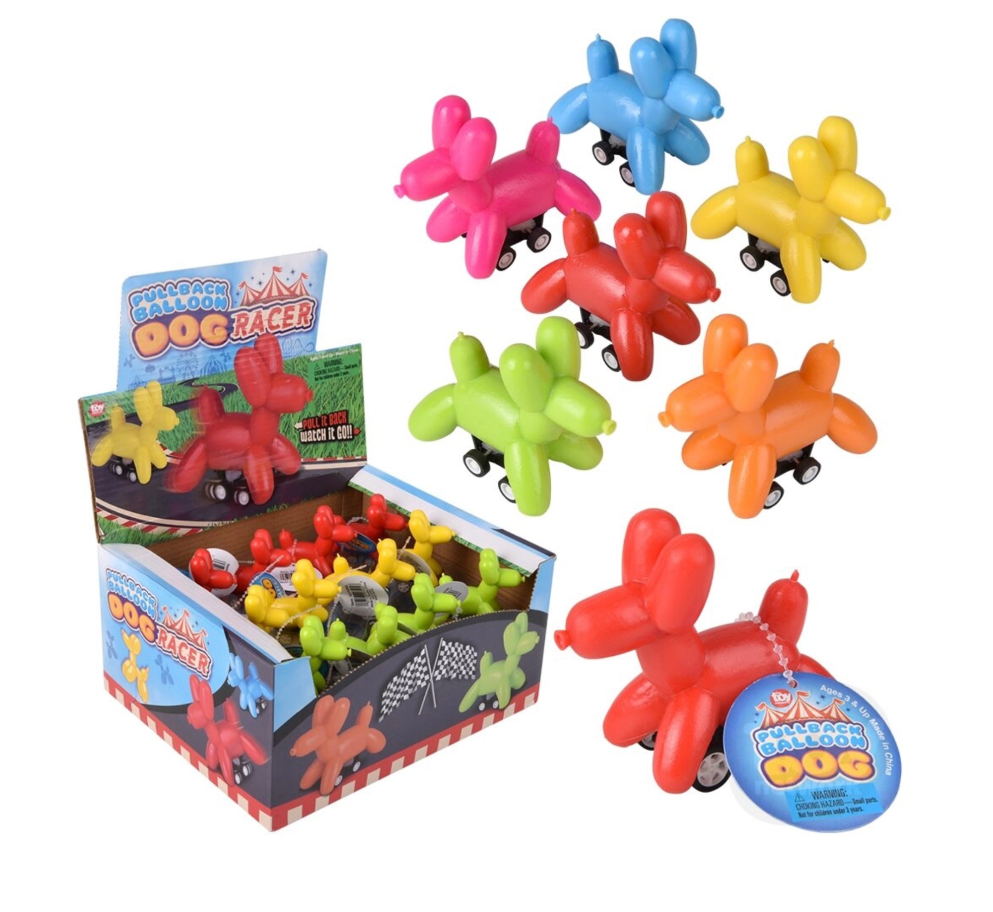 Pull Back Balloon Dog