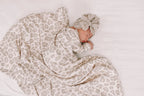 Natural Leopard Swaddle