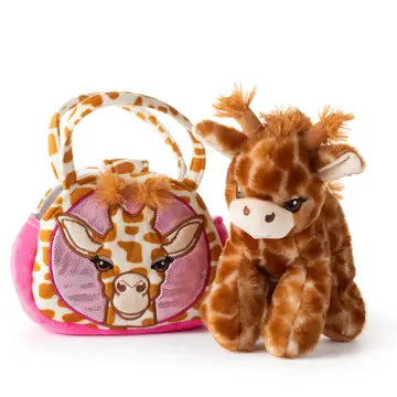 Plush Animal Set with Purse - 9" Giraffe