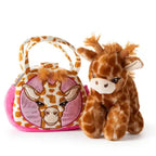 Plush Animal Set with Purse - 9" Giraffe