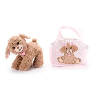 Purse & Plush Dog Scruffy/Labradoodle