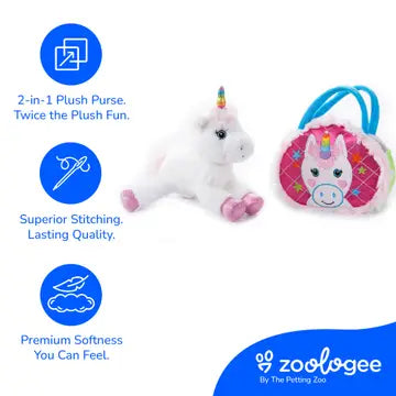 Purse & Plush - Unicorn Mythical/Fantasy