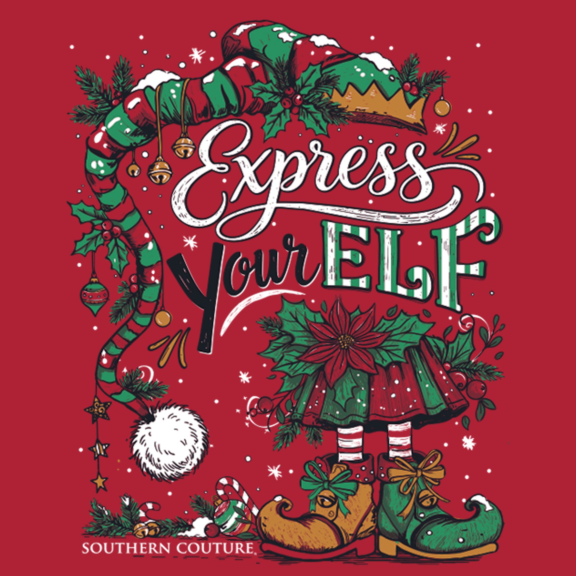 SC Classic Express Your Elf on LS - Red - Display