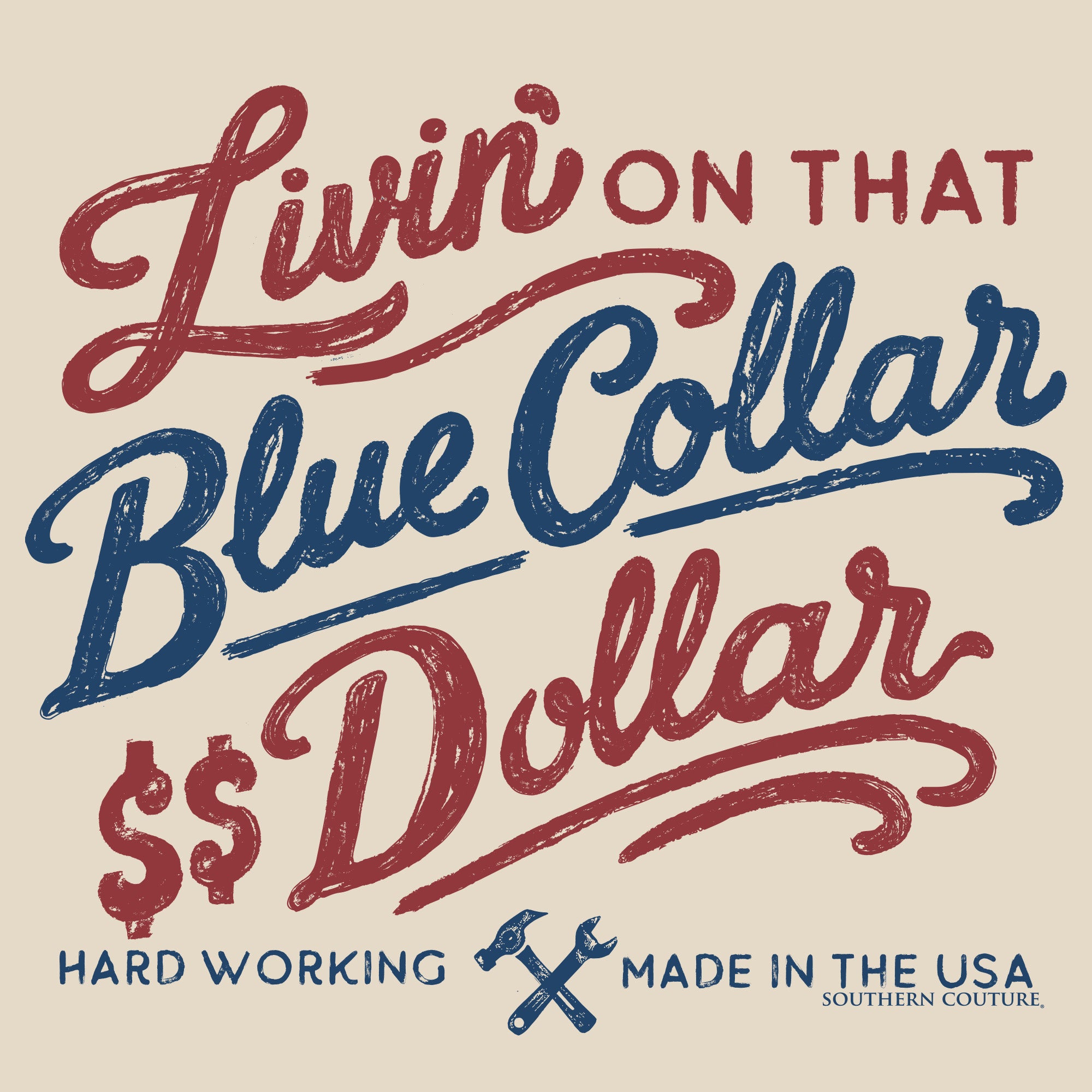 SC Soft Blue Collar Dollar - Natural - Display Car