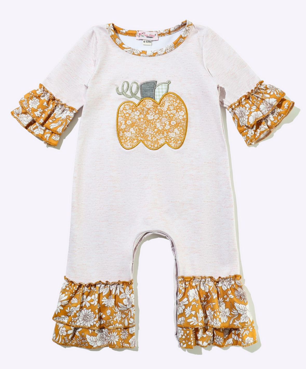 Waverly Pumpkin Baby Romper