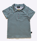 Turquoise Aztec Boy Collar Shirt