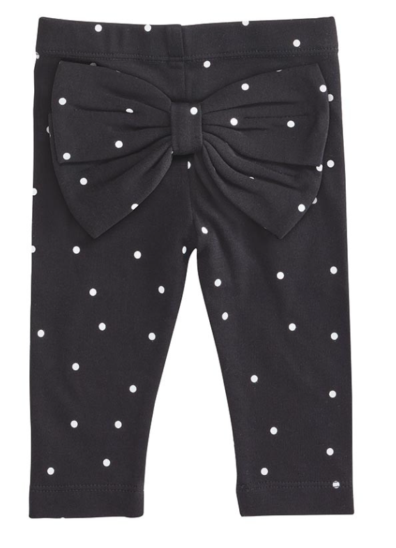 Polka Dot Bow Leggings