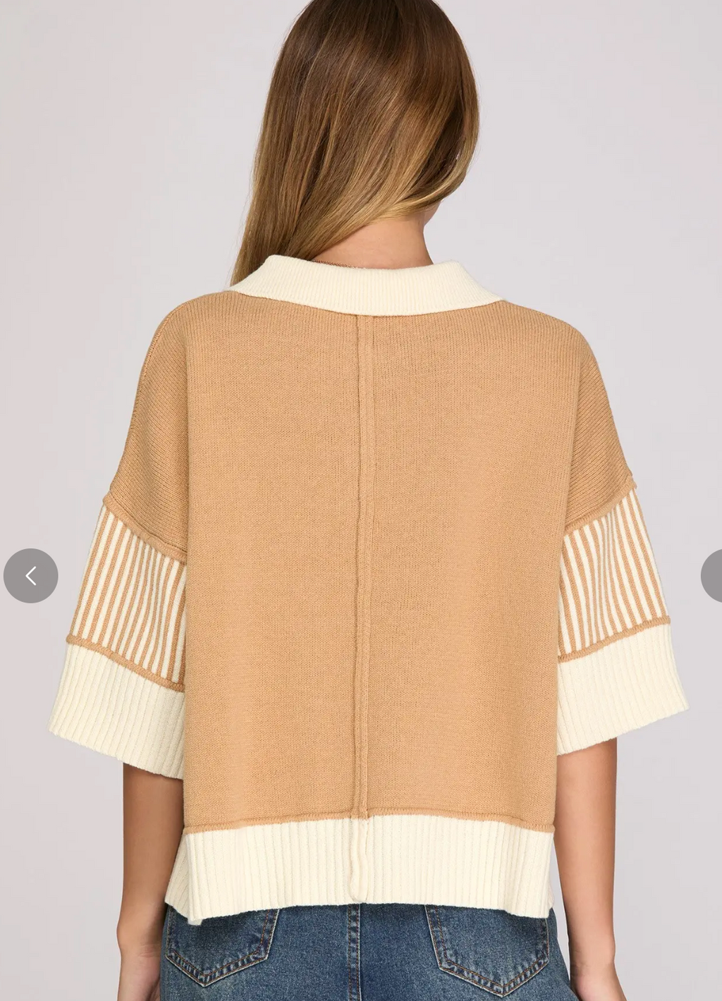 Half Sleeve Sweater Top