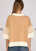 Half Sleeve Sweater Top