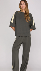 Scuba Knit Half Sleeve Top