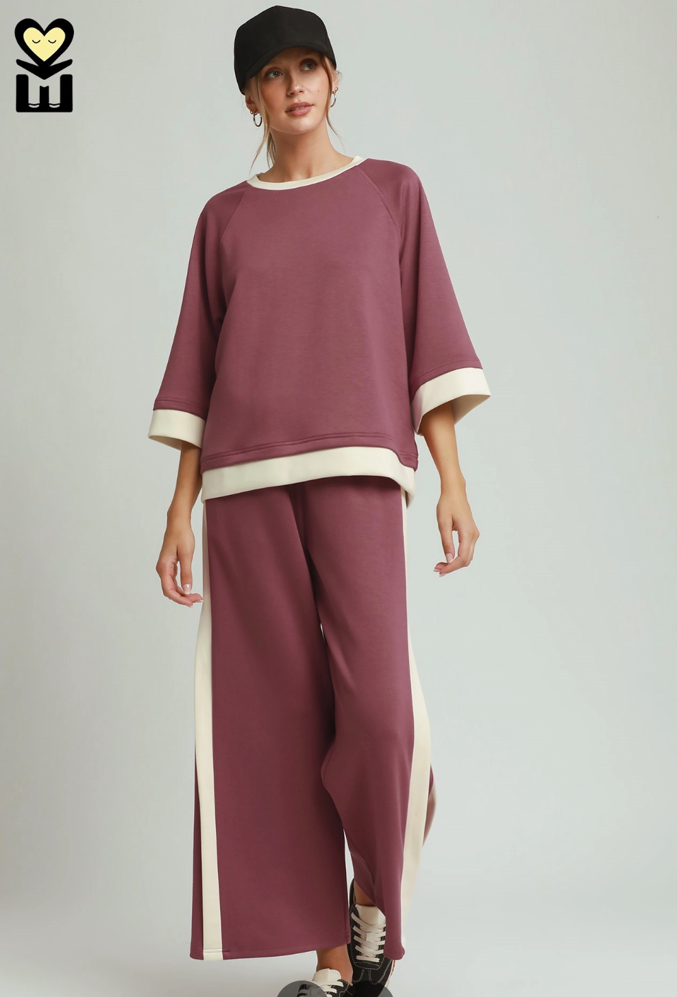 Color Block Wide Leg Pant