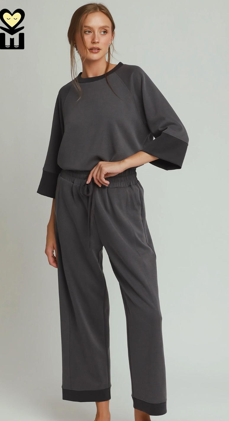 Cloud Knit Wide Leg Pants