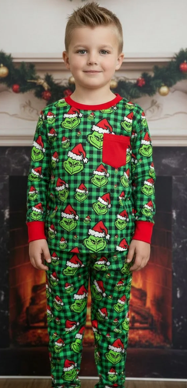 Unisex Grinch Christmas Pajama Set