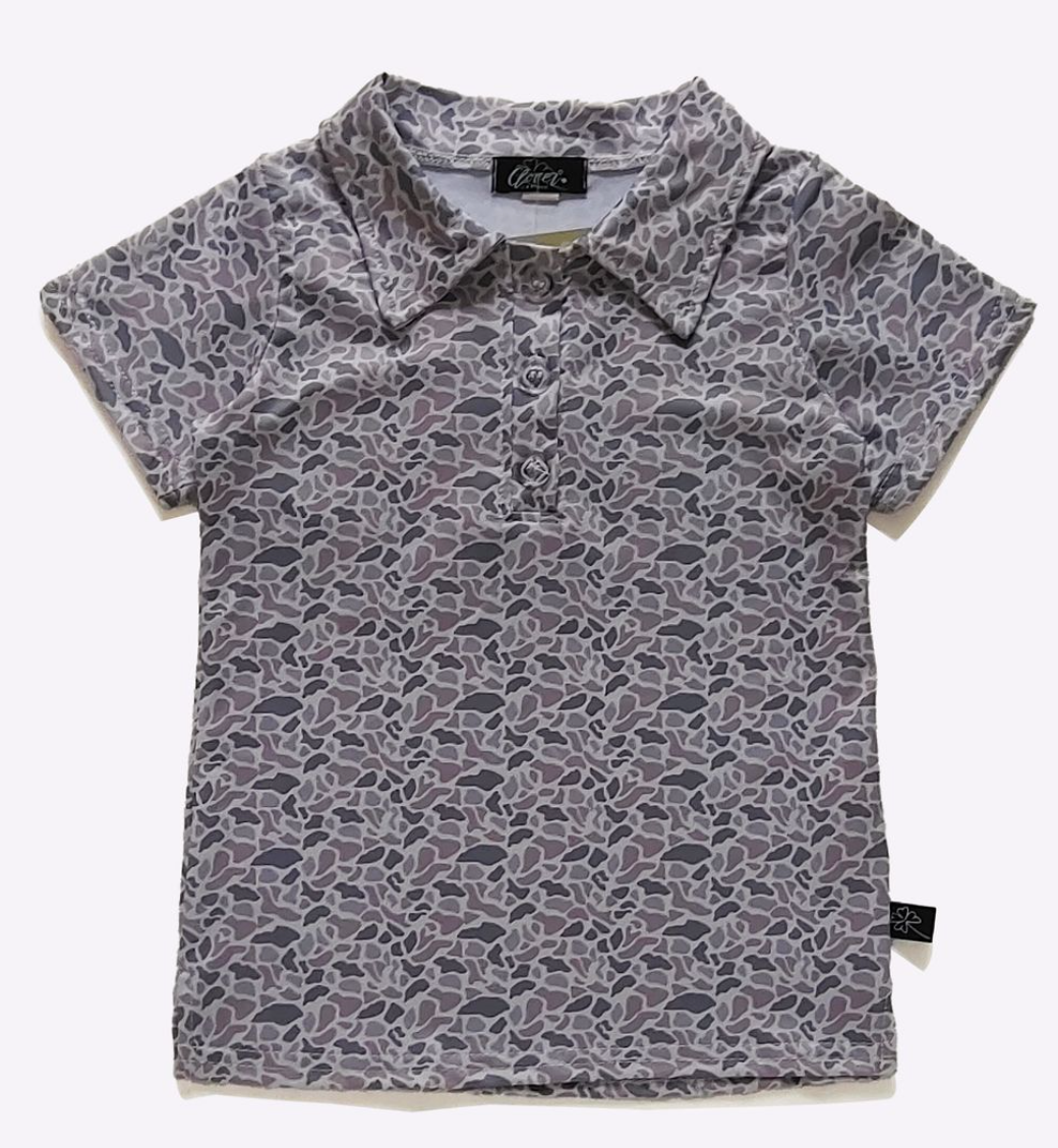 SS Urban Camo Boy Collar Shirt