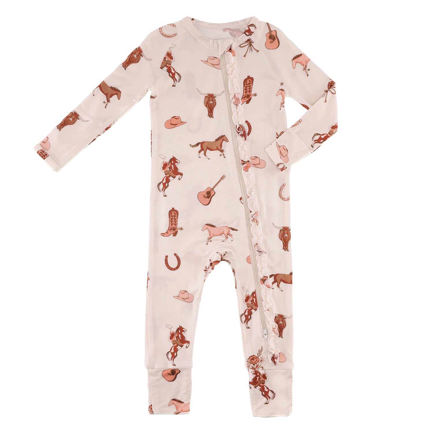 Cozy Romper - Cowgirl 0-3m