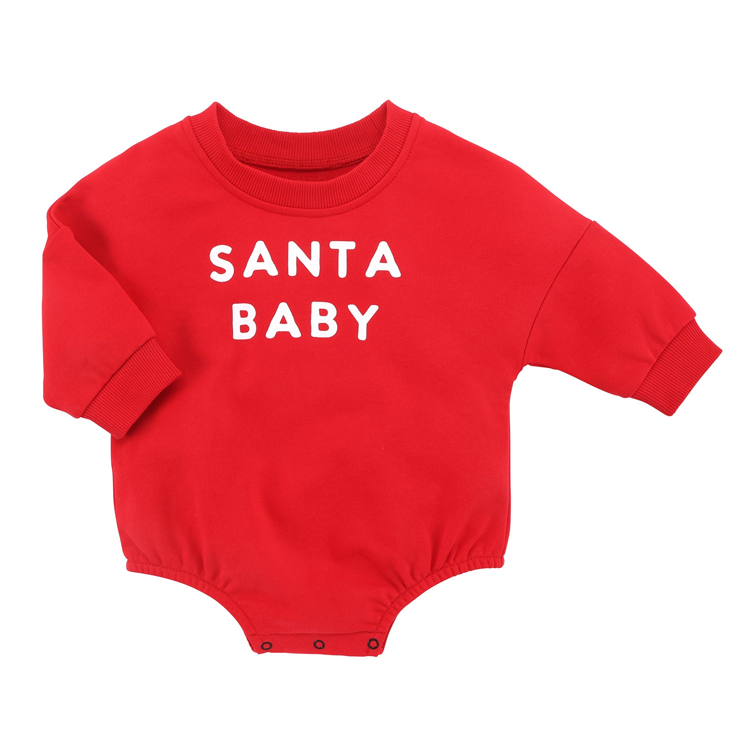 Sweatshirt Romper-Santa 0-6m