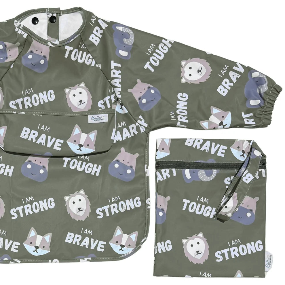 The Grayson Long Sleeve Bib - Affirmations