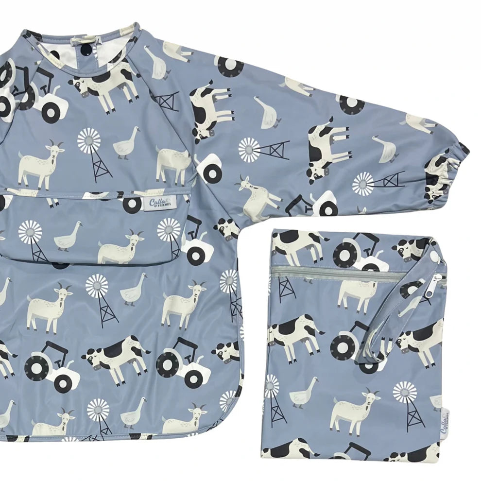 The Grayson Long Sleeve Bib - Farm