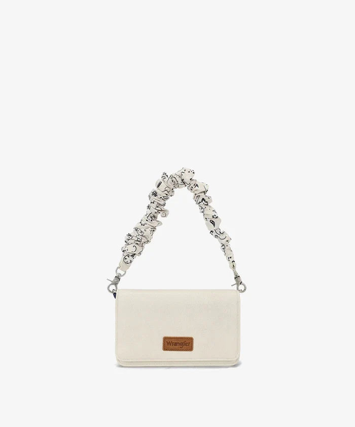 Wrangler Scrunchie Strap Flap Crossbody Bag