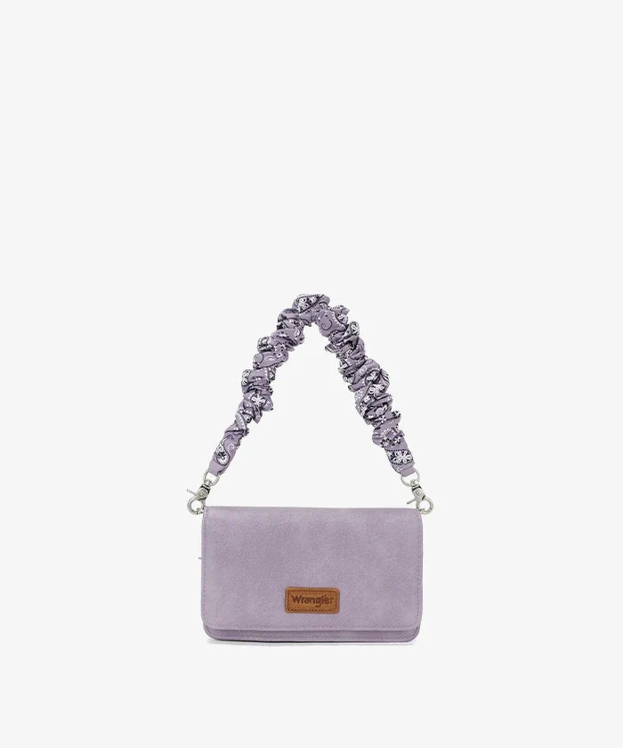 Wrangler Scrunchie Strap Flap Crossbody Bag
