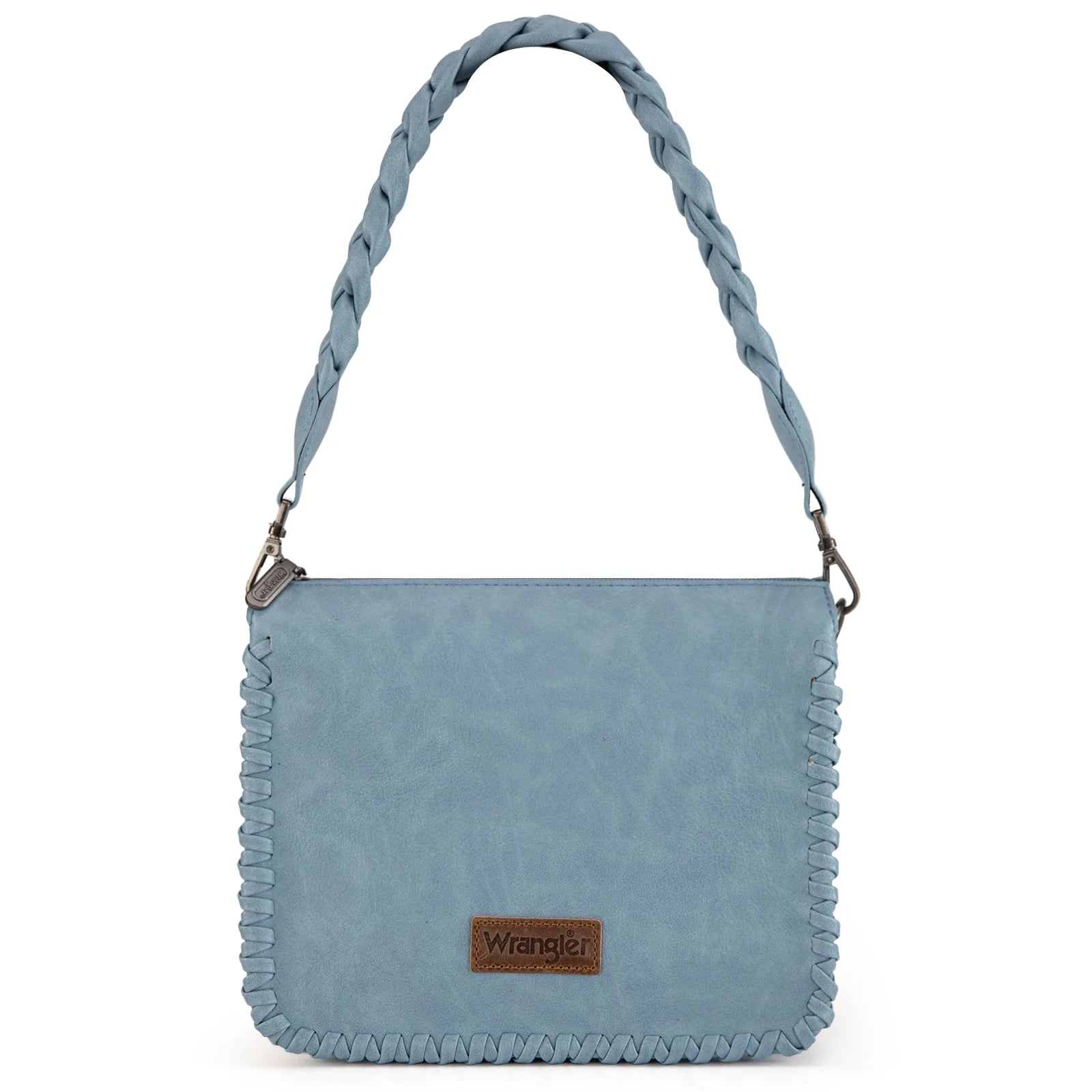 Wrangler Whipstitch Braided Strap Hobo/Crossbody Bag - Jean