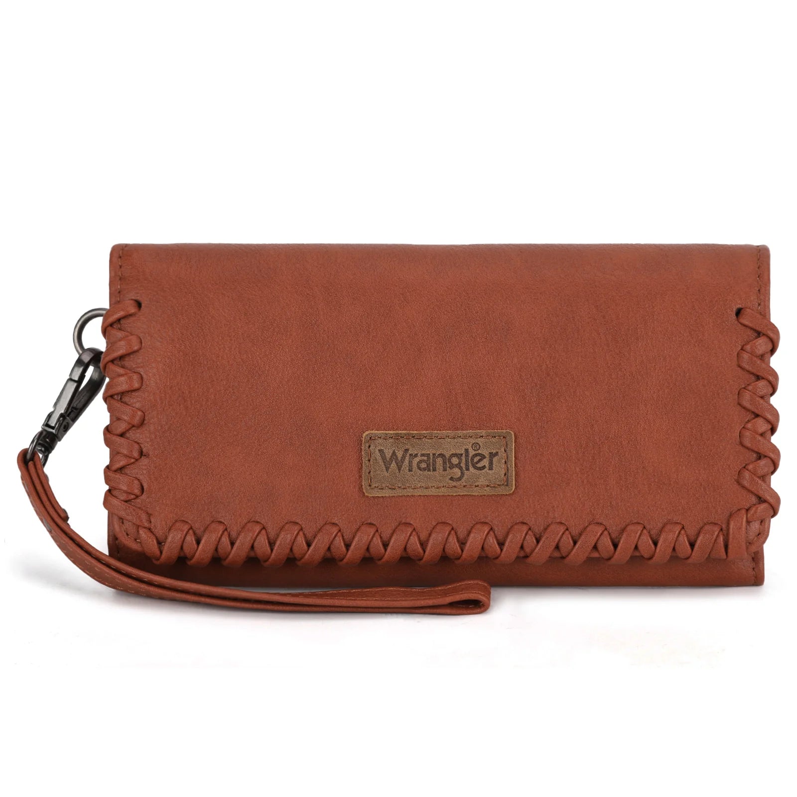 Wrangler Whipstitch Wristlet Wallet - Brown