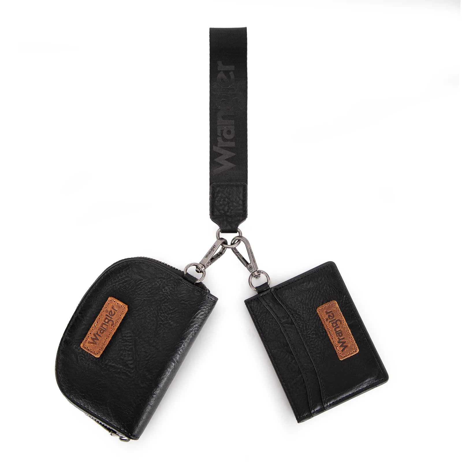 Wrangler Dual Pouch Wristlet Credit Card Holder Wallet