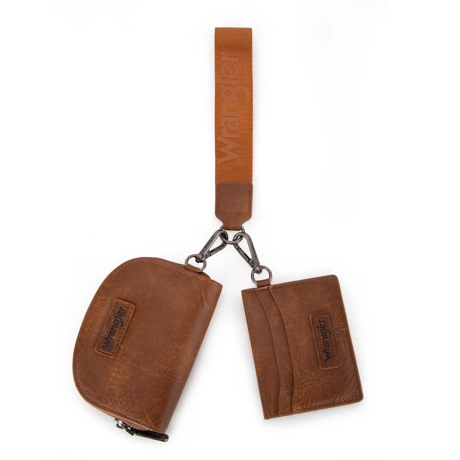 Wrangler Dual Pouch Wristlet Credit Card Holder Wallet