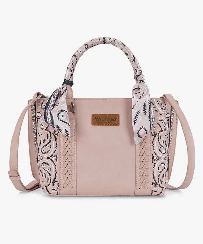 Wrangler Braided Paisley Bandana Tote Bag