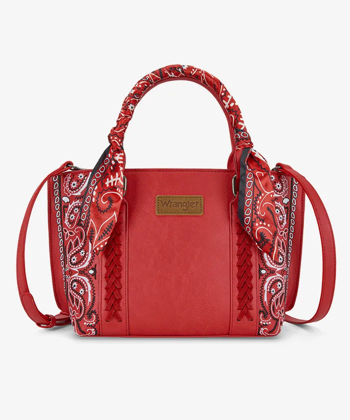 Wrangler Braided Paisley Bandana Tote Bag