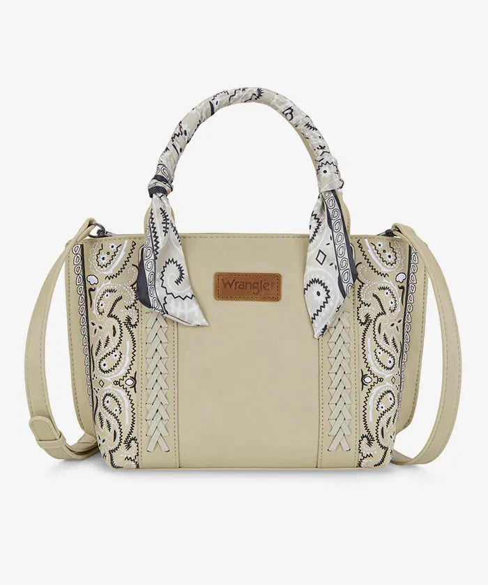 Wrangler Braided Paisley Bandana Tote Bag