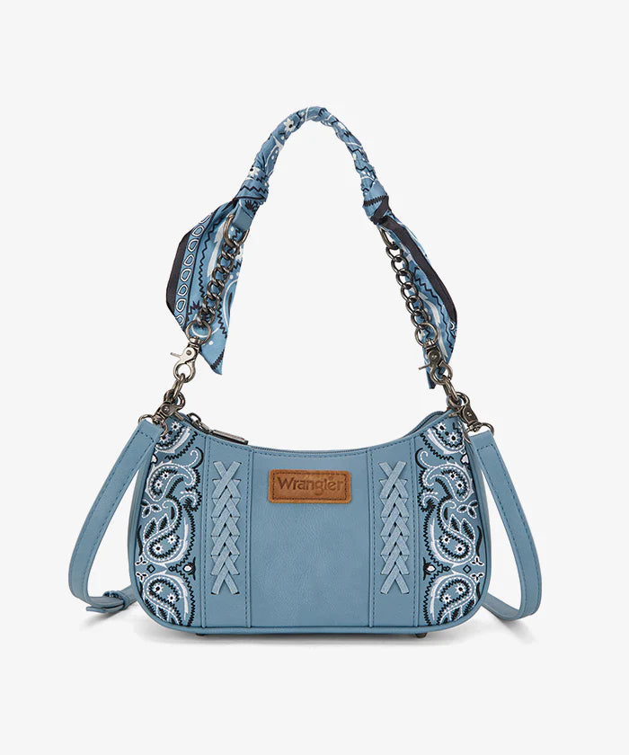 Wrangler Braided Paisley Bandana Shoulder Bag