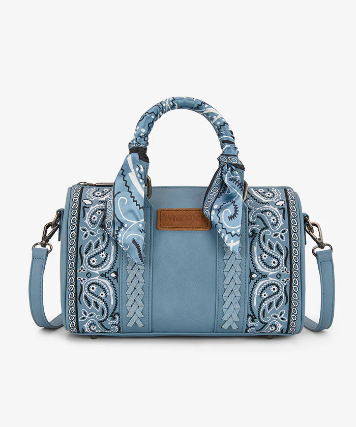 Wrangler Braided Paisley Bandana Boston Bag
