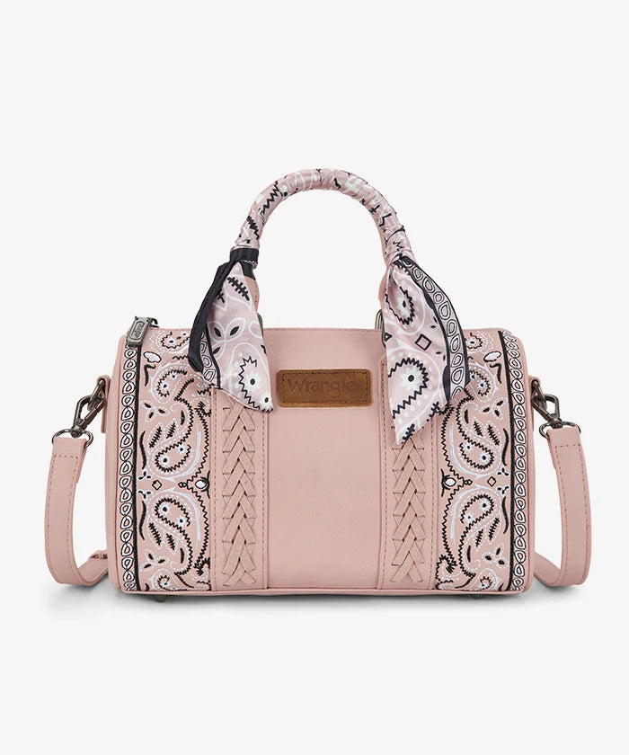 Wrangler Braided Paisley Bandana Boston Bag