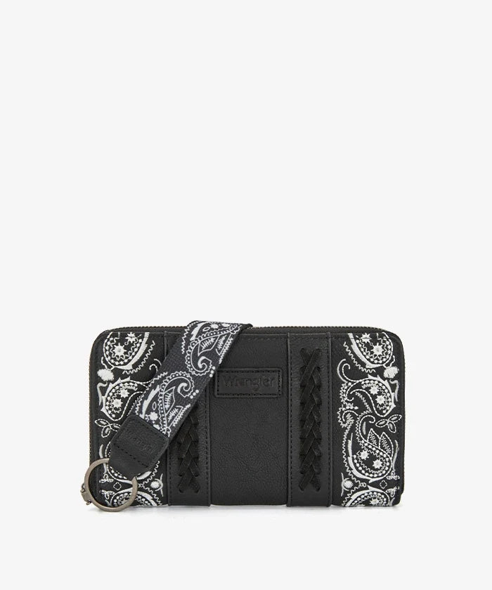 Wrangler Braided Paisley Bandana Wallet