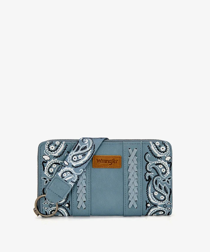 Wrangler Braided Paisley Bandana Wallet