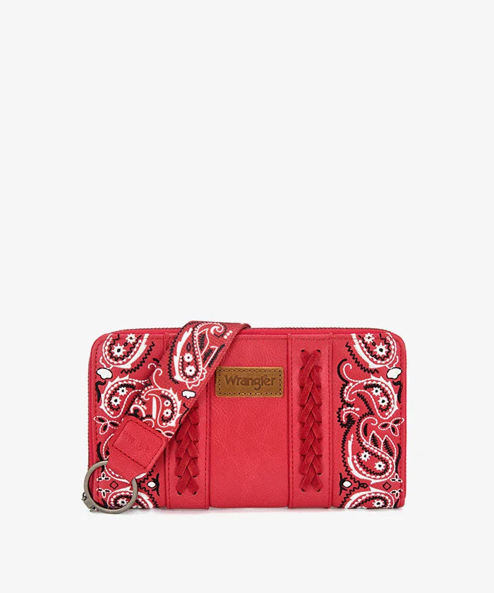 Wrangler Braided Paisley Bandana Wallet