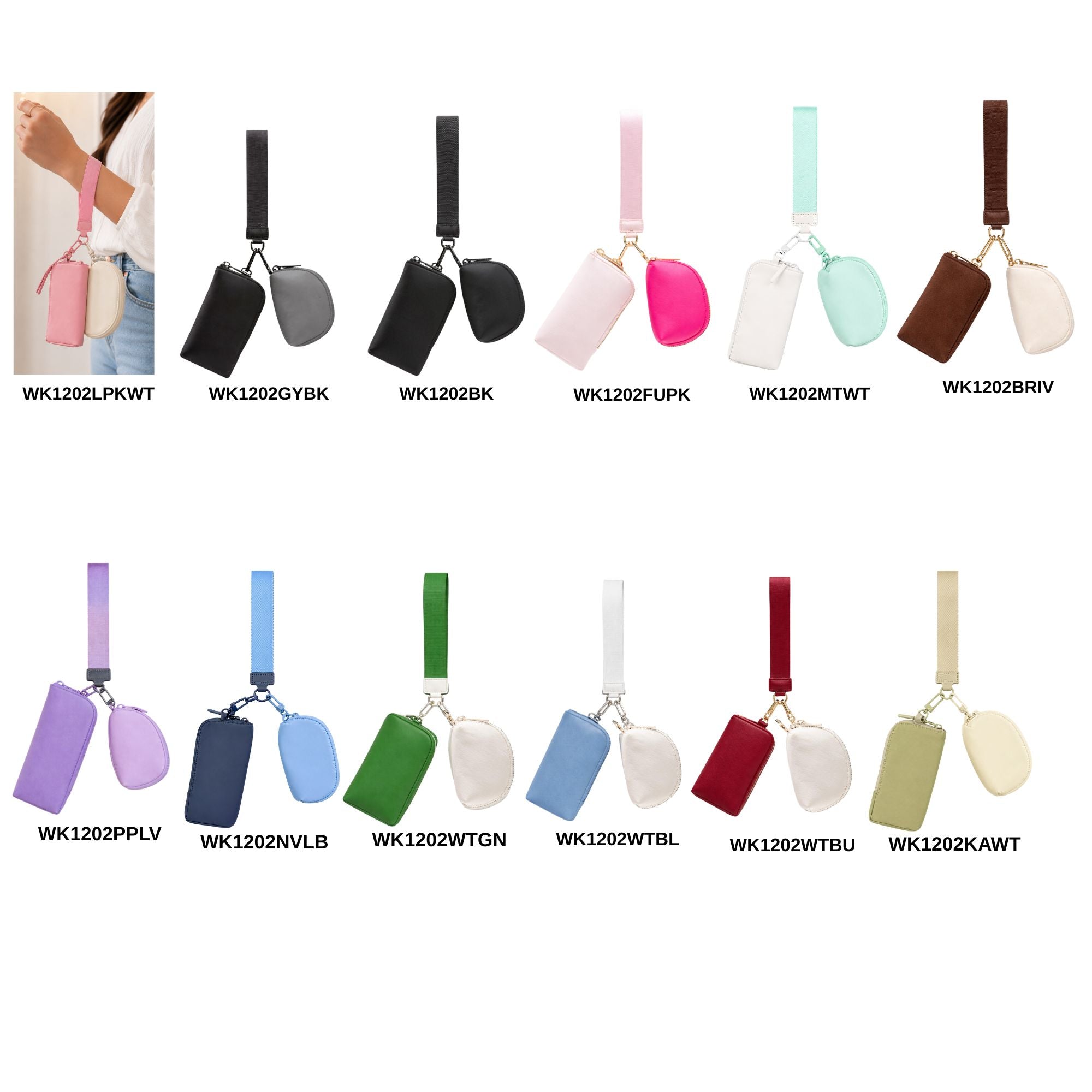 DUAL WALLET WRISTLET