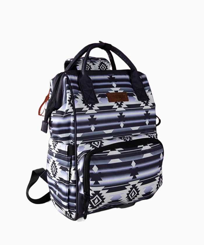 Wrangler Allover Aztec Dual Sided Print diaperbag