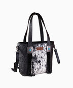 Wrangler Hair-On Cowhide Vintage Floral Crossbody Tote Collection