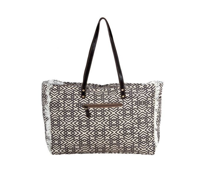 Terrence Geometric Weekender Bag